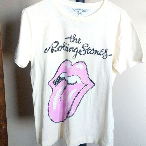 Rolling Stones T-shirt Pink Tongue Motif 🩷Pink- Size S - Picture 2 of 10